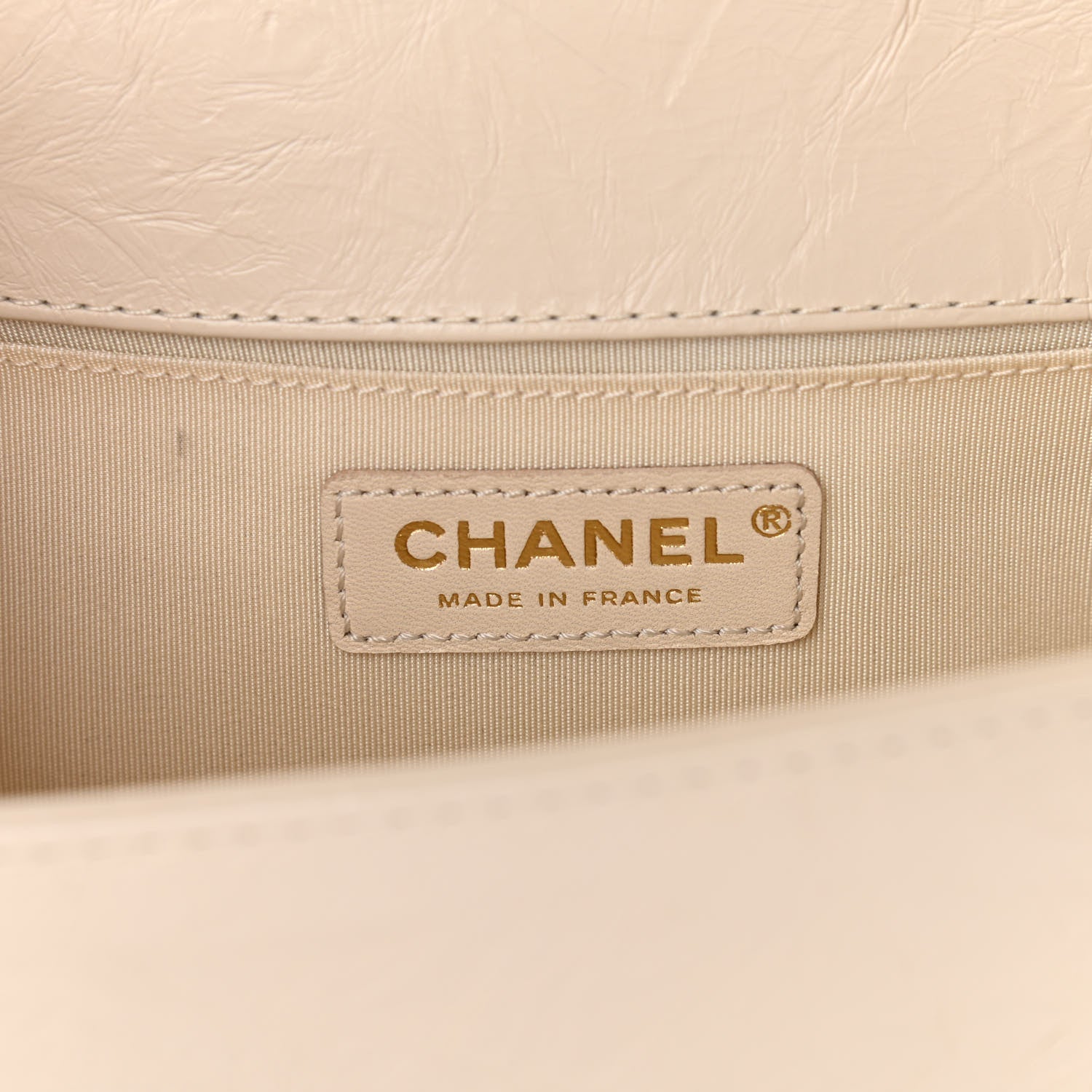 Chanel Aged Calfskin Quilted Medium Jacket Boy Flap White 5 of 10