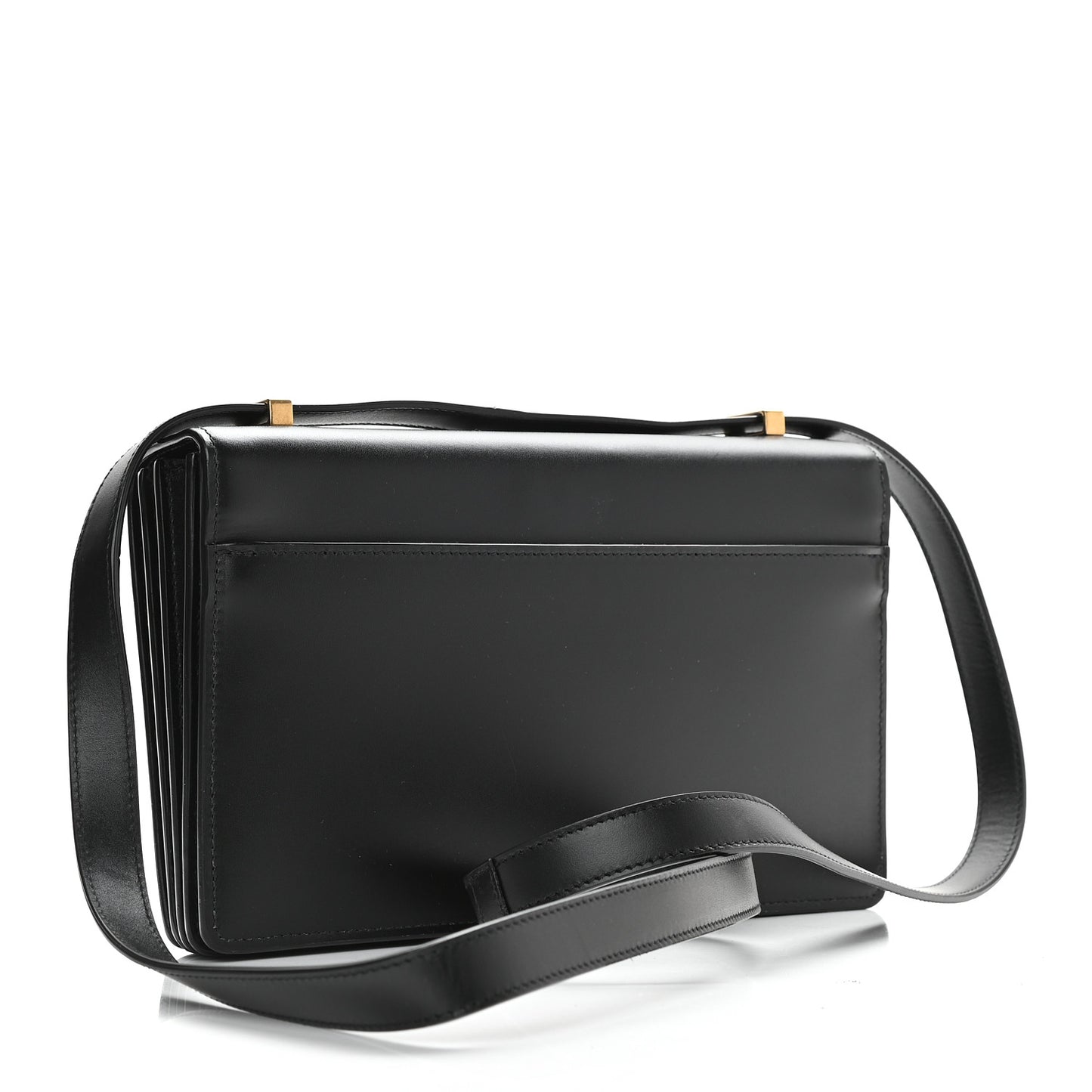 Smooth Calfskin Shoulder Bag Black