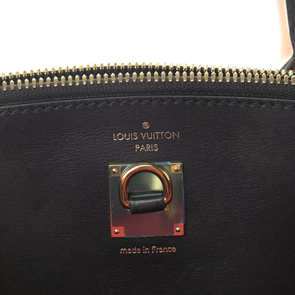 Louis Vuitton Calfskin City Steamer MM Rouge Black 6 of 15