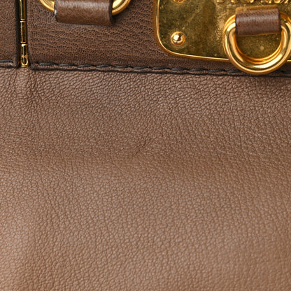Prada Cervo Antik Top Handle Tote Brown 12 of 13