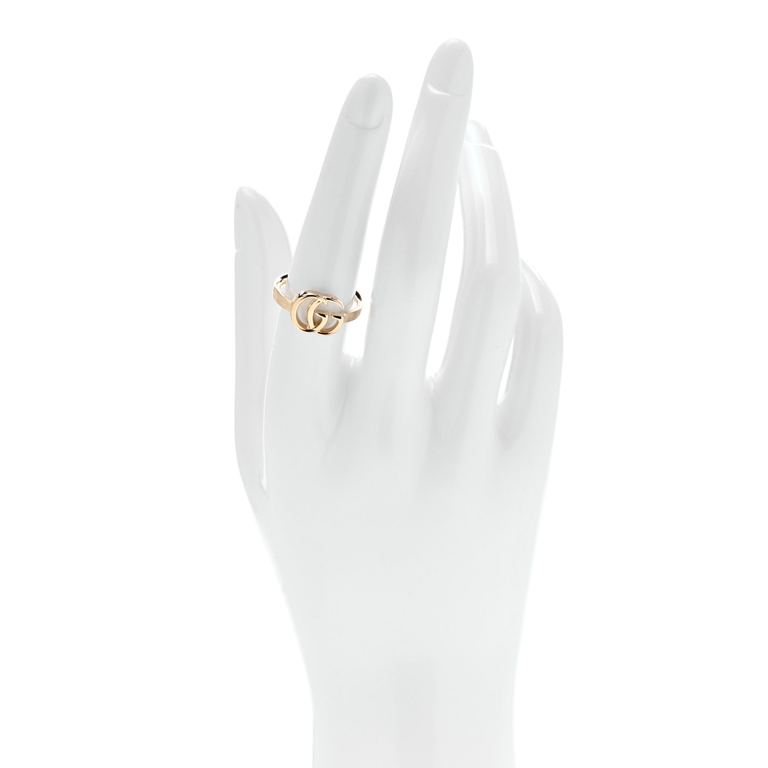 Gucci 18K Yellow Gold Running GG Ring 55 7.25 2 of 5