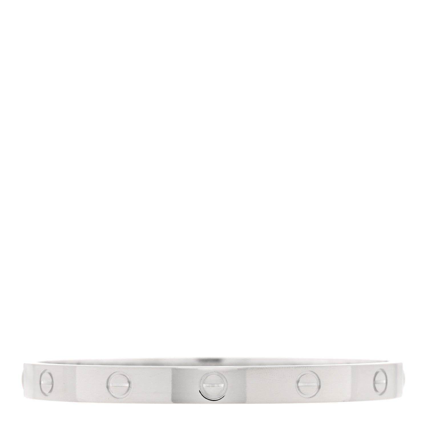 Cartier 18K White Gold LOVE Bracelet 18 2 of 9