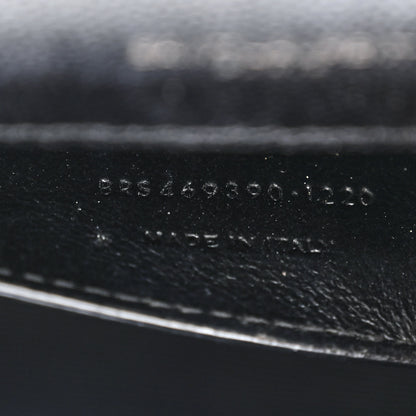 Saint Laurent Grain De Poudre Small Monogram Monochrome Kate Satchel Black 7 of 13