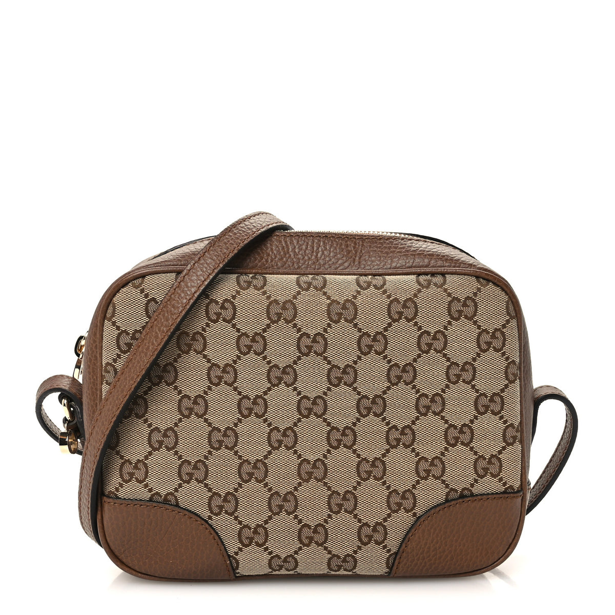 Gucci Monogram Mini Bree Messenger Bag Beige Tabacco 1 of 11