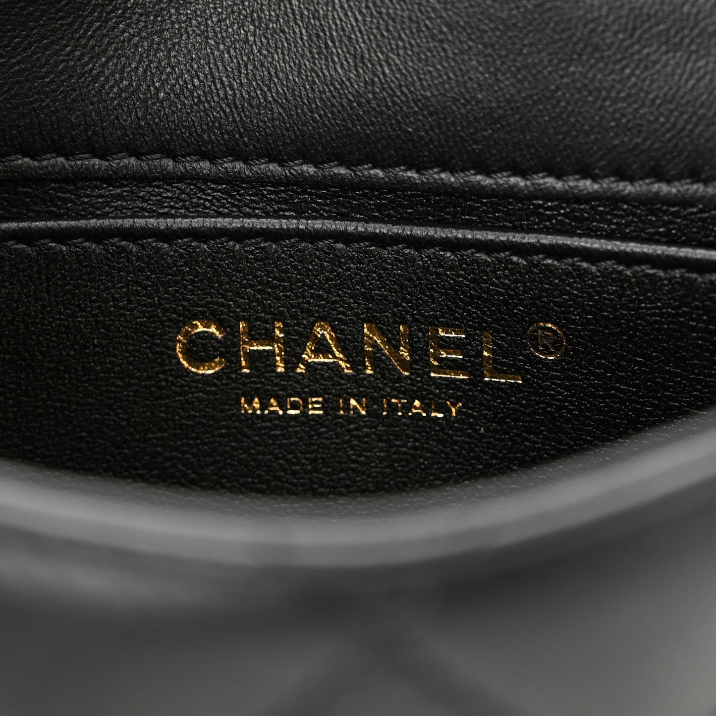 Lambskin Quilted Mini Heart Charms Flap Black