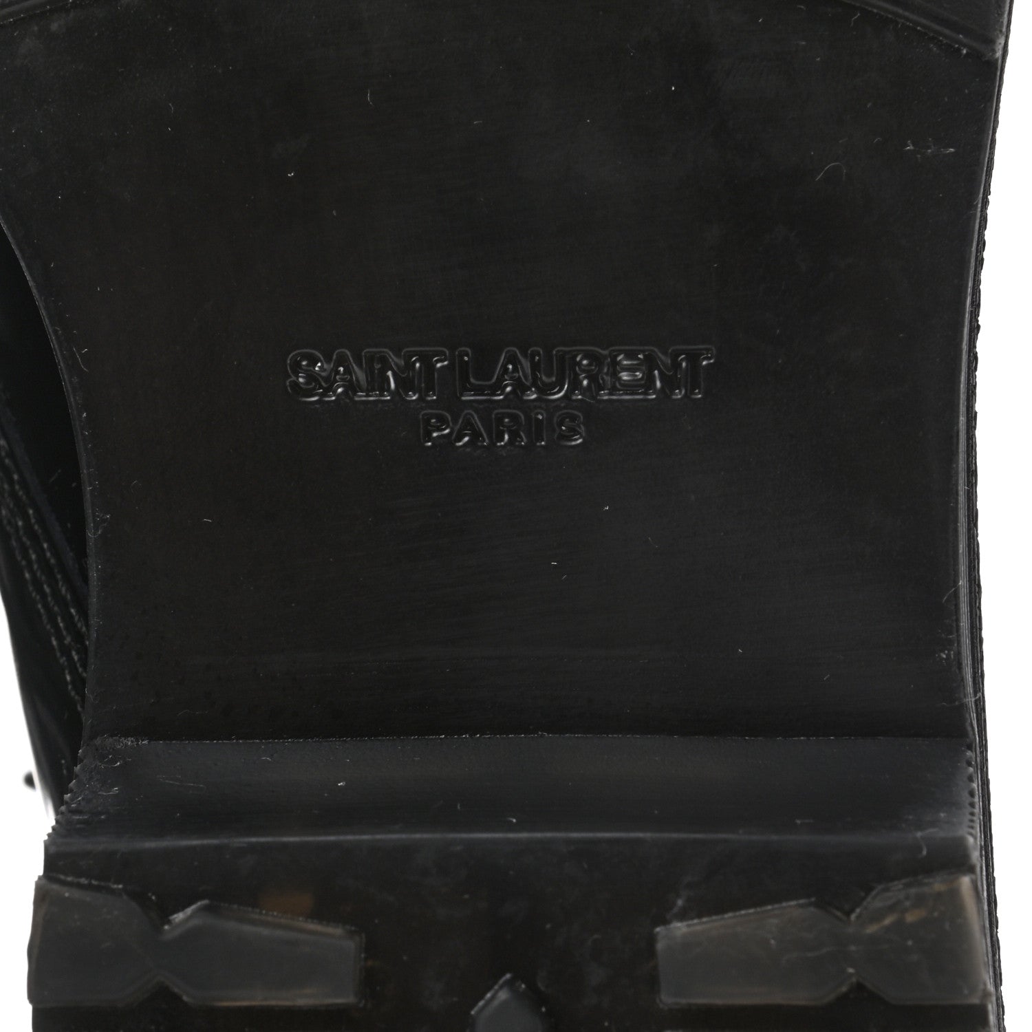 Saint Laurent Smooth Calfskin Studded Womens Lace-Up Combat Boots 38 Black 6 of 9