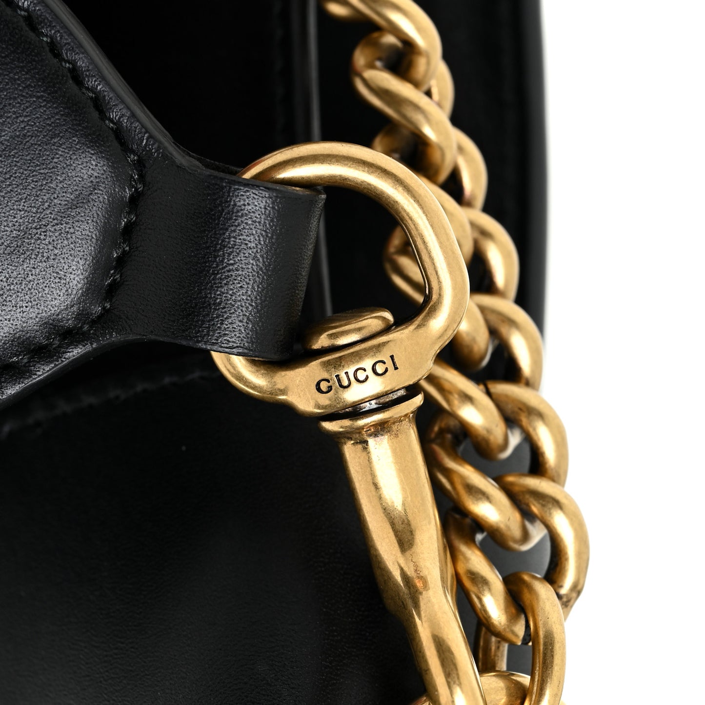 Nappa Pearl Studded Mini Queen Margaret Broadway Shoulder Bag Black
