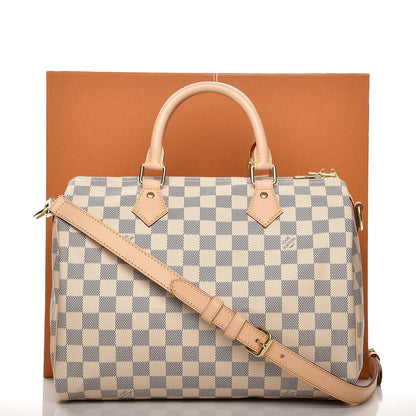 Louis Vuitton Damier Azur Speedy Bandouliere 30 9 of 9