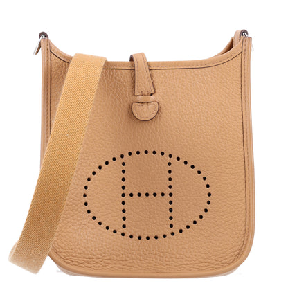 Hermes Taurillon Clemence Evelyne TPM Biscuit 1 of 10