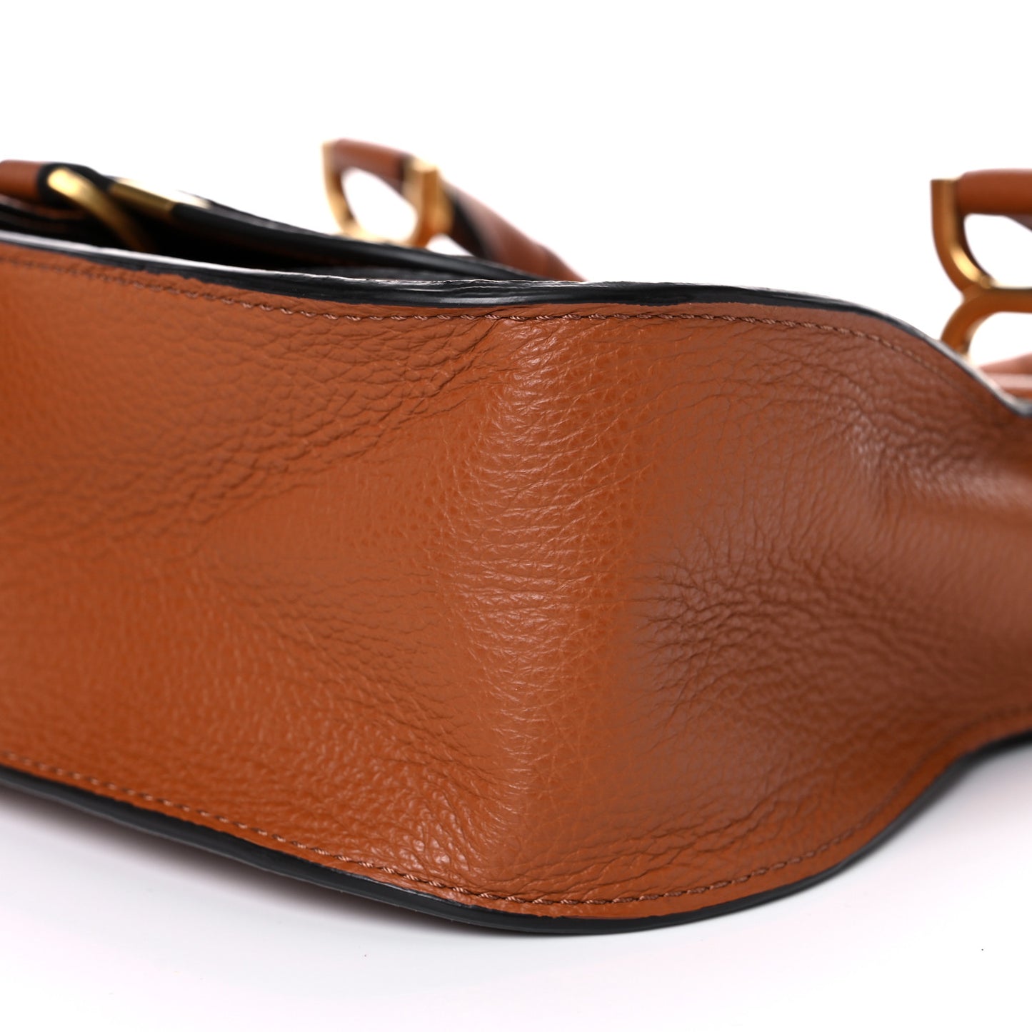 Calfskin Small Marcie Satchel Tan