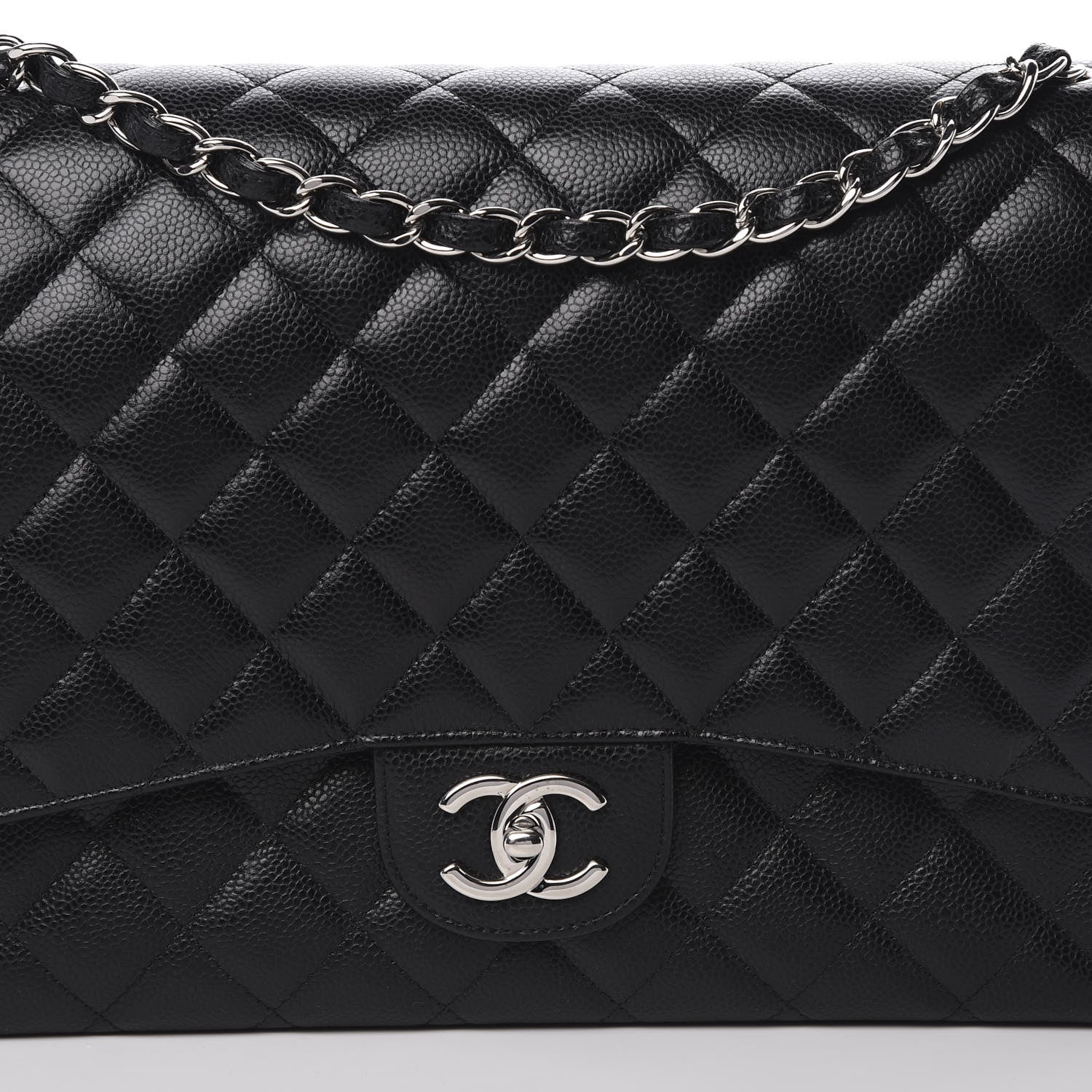 Chanel Caviar Quilted Maxi Double Flap Black 7 of 14