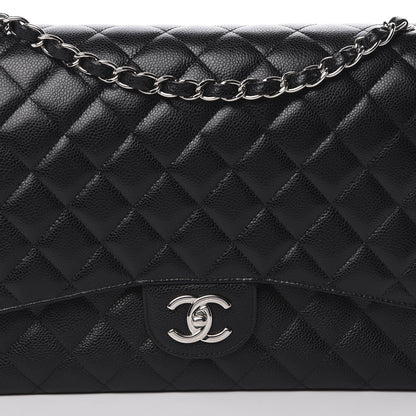 Chanel Caviar Quilted Maxi Double Flap Black 7 of 14