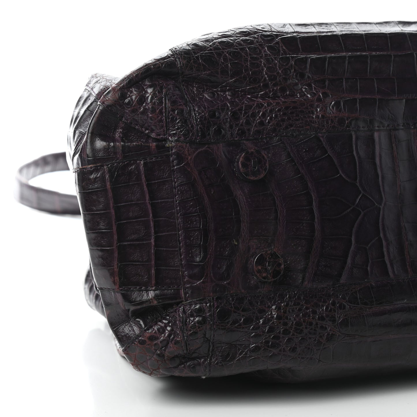 Crocodile Satchel Purple