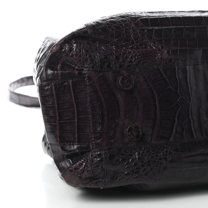 Nancy Gonzalez Crocodile Satchel Purple 8 of 9