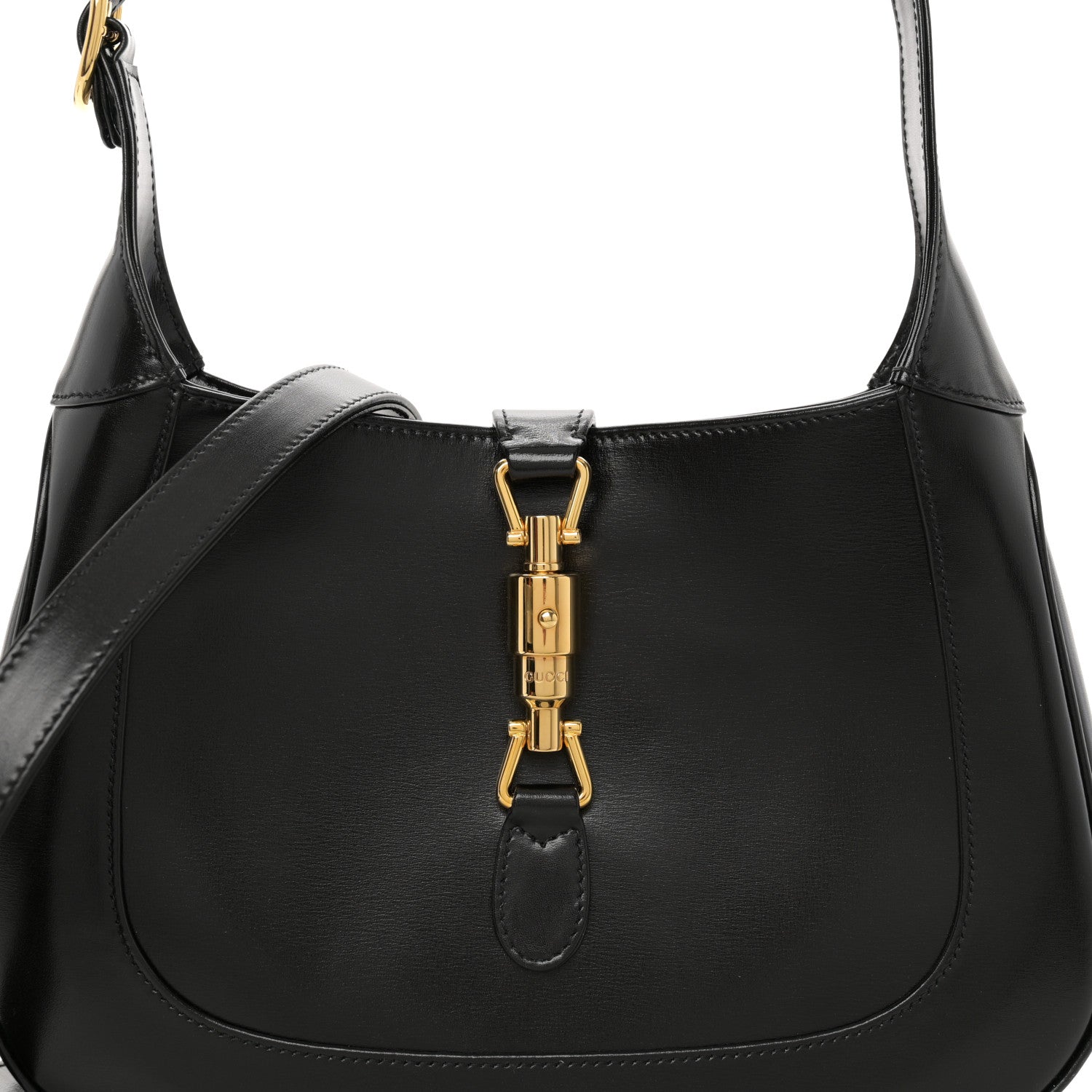 Gucci Boarded Dyana Lux Calfskin Small Jackie 1961 Hobo Black 8 of 13