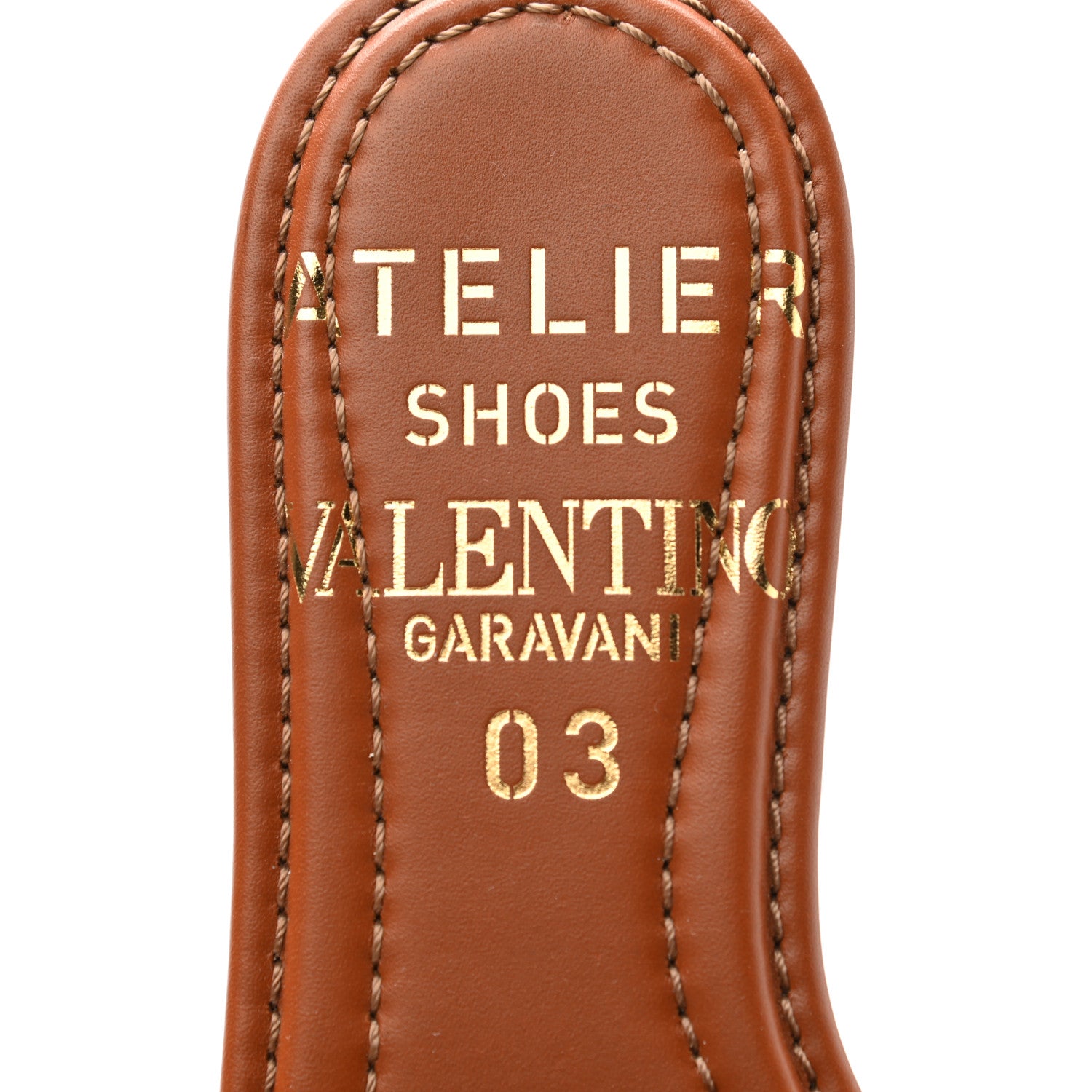 Valentino Garavani Calfskin Atelier 03 Rose Edition Slide Sandals 39 Cuoio 7 of 8