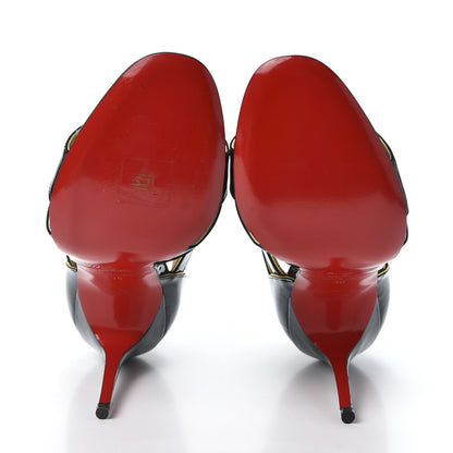 Christian Louboutin Patent Beauty K 100 Cage Sandals 38 Black 5 of 10