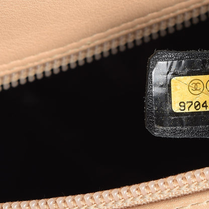 Chanel Calfskin Quilted Large Cambon Multipocket Reporter Beige Black 7 of 16