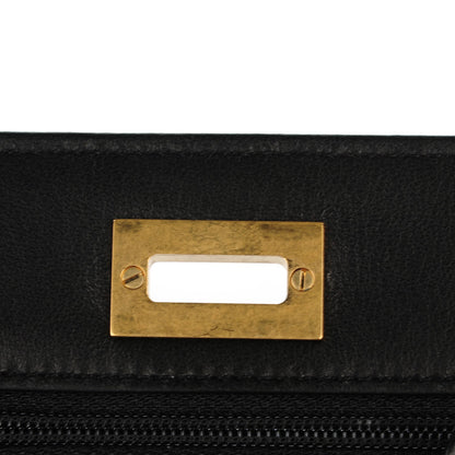Chanel Aged Calfskin Reissue Wallet On Chain WOC Black 5 of 9