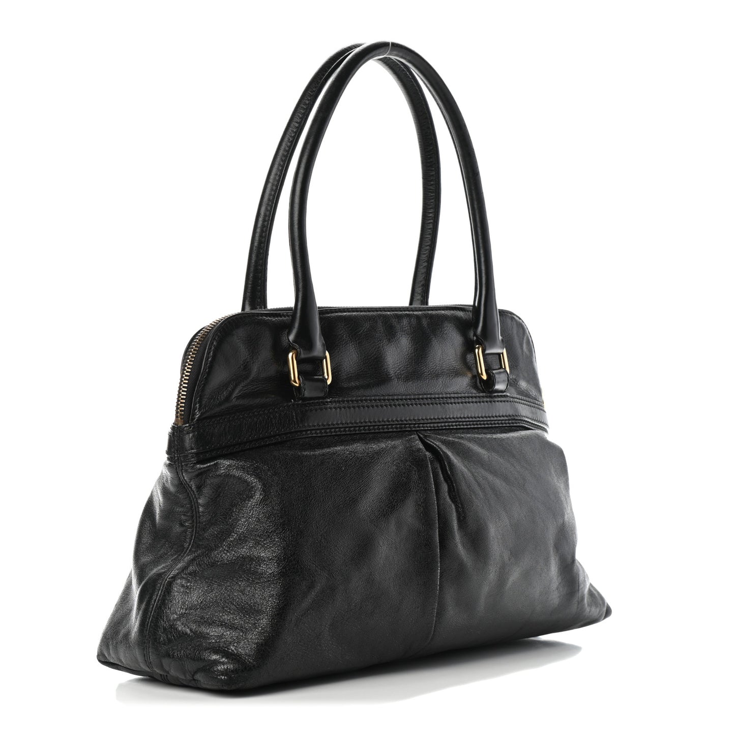 Calfskin Palais Royal Lorna Shoulder Bag Black