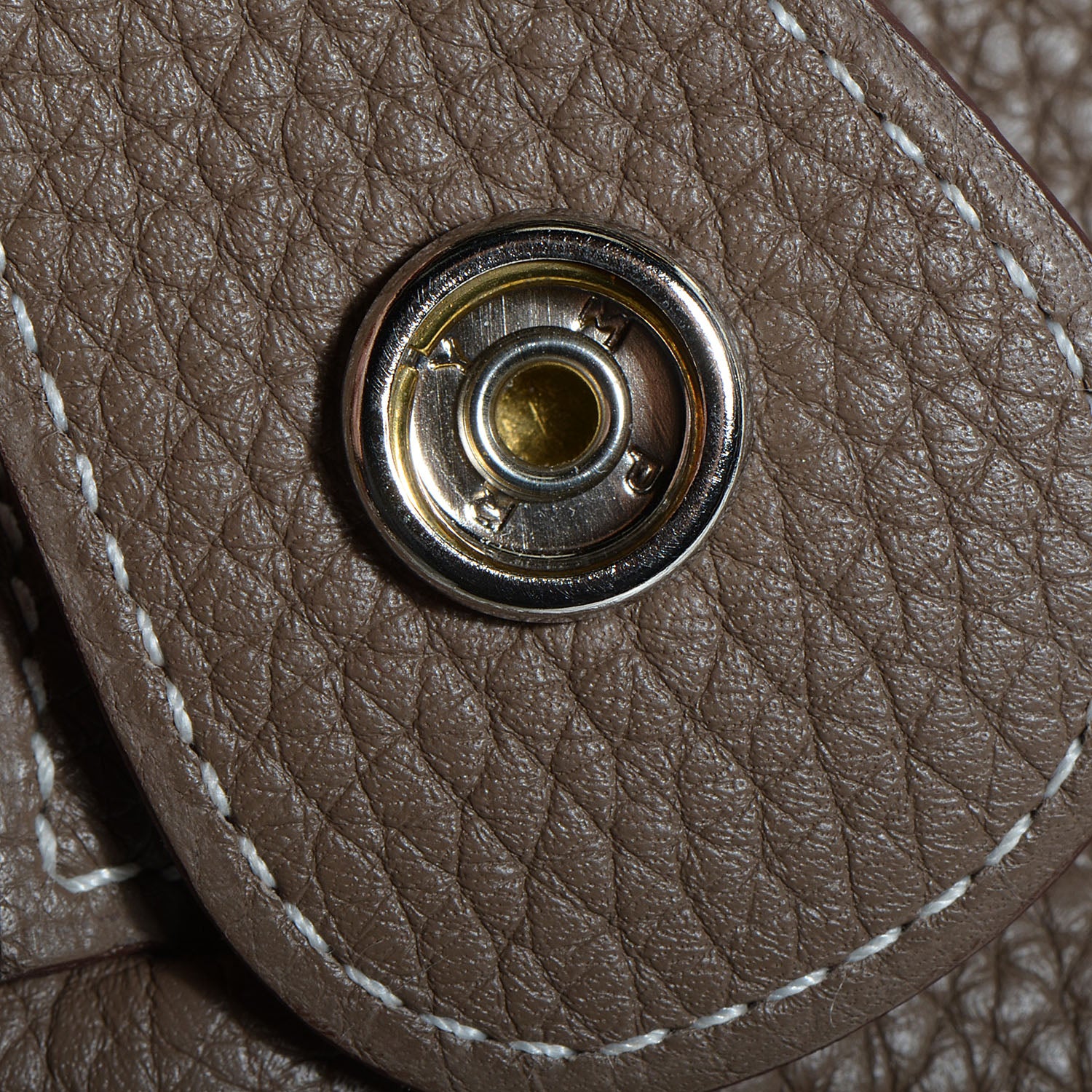 Hermes Taurillon Clemence Evelyne III GM Etoupe 10 of 13