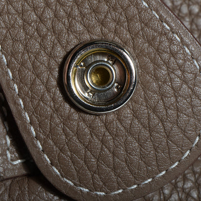 Hermes Taurillon Clemence Evelyne III GM Etoupe 10 of 13