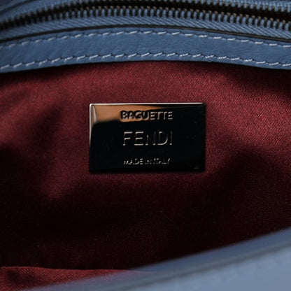 Fendi Calfskin Waves Baguette Blue 6 of 12