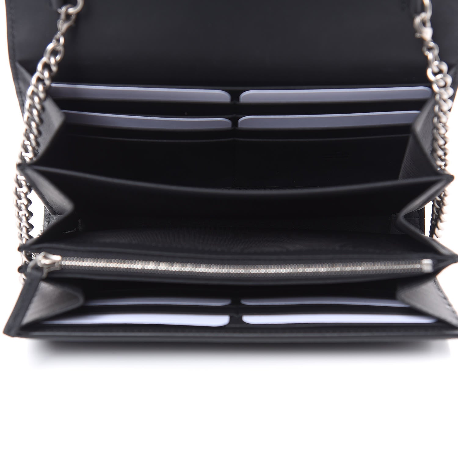 Gucci Suede Mini Dionysus Chain Wallet Black 5 of 12