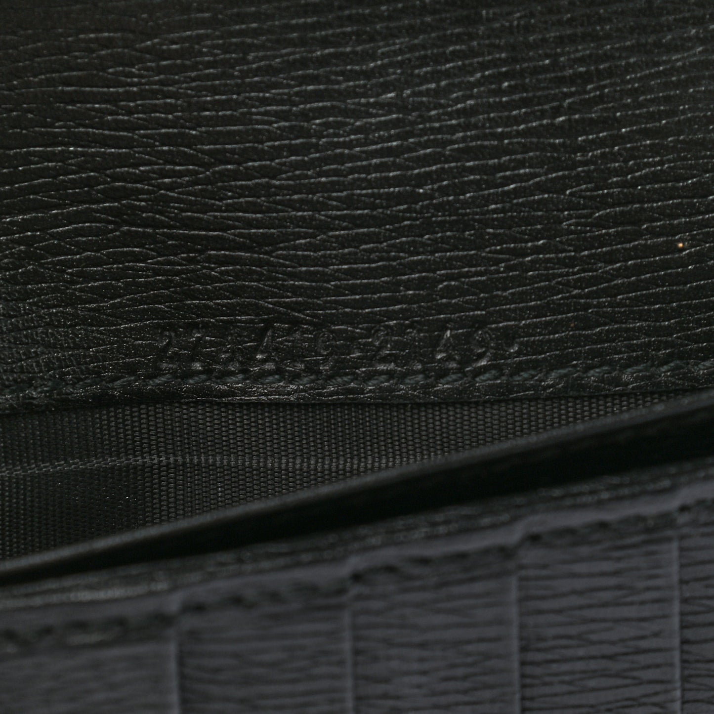 Shangai Calfskin Flora Knight Flap Wallet Black