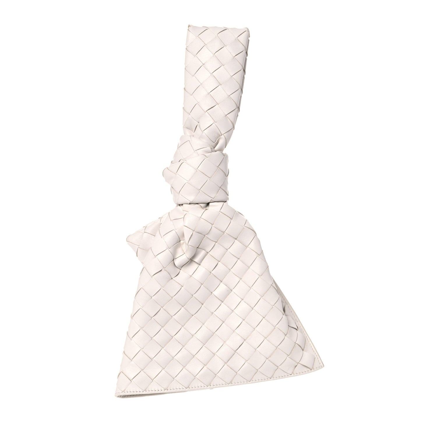 Nappa Intrecciato Mini BV Twist Chalk