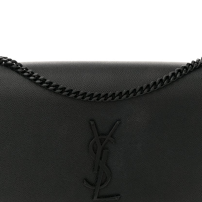 Saint Laurent Grain De Poudre Medium Classic Monogram Monochrome Kate Satchel Black 8 of 11