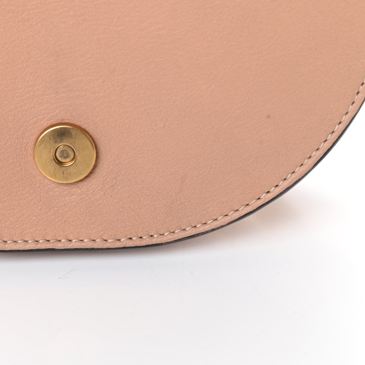 Calfskin Suede Patchwork Small Nile Bracelet Minaudiere Bag Beige Brown