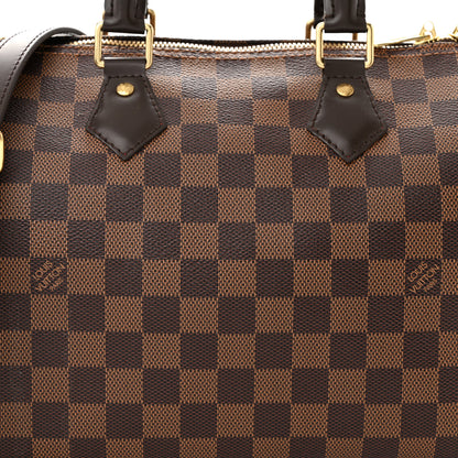 Louis Vuitton Damier Ebene Speedy Bandouliere 25 8 of 10