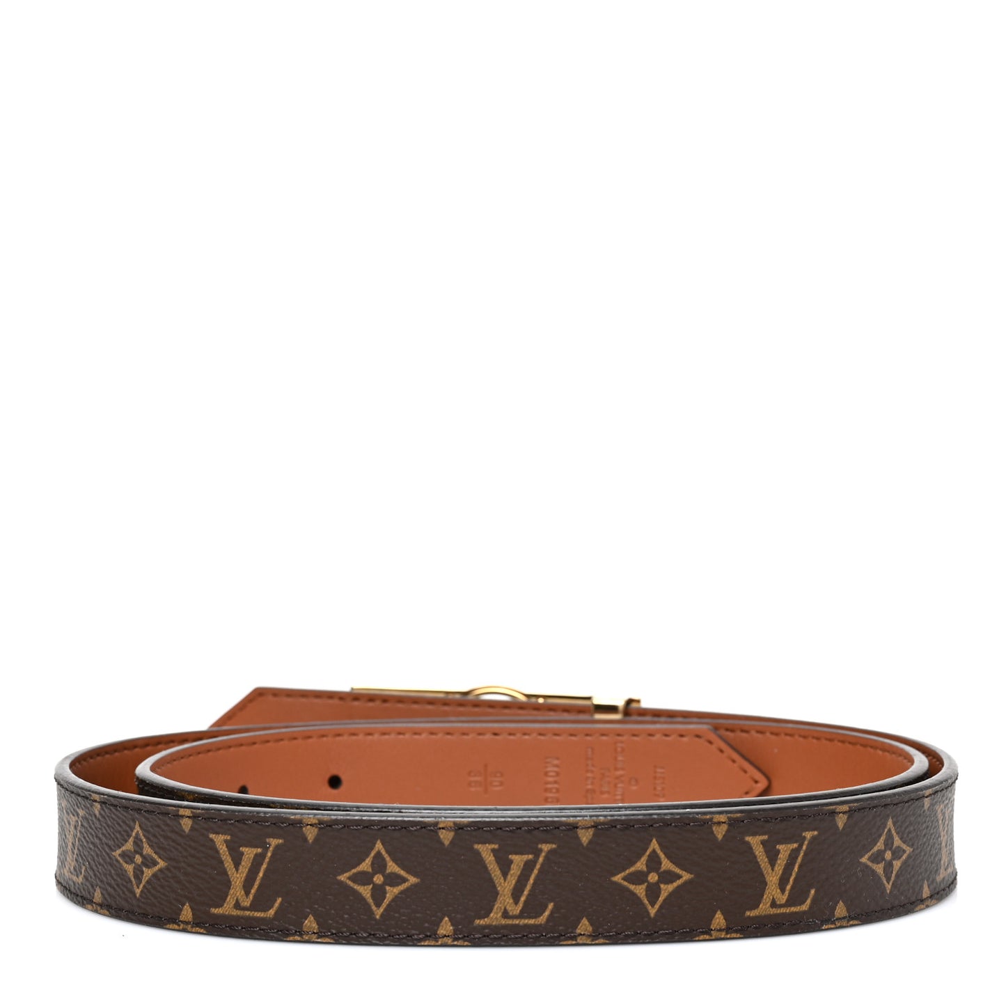 Monogram 25mm Dauphine Reversible Belt 90 36 Tan