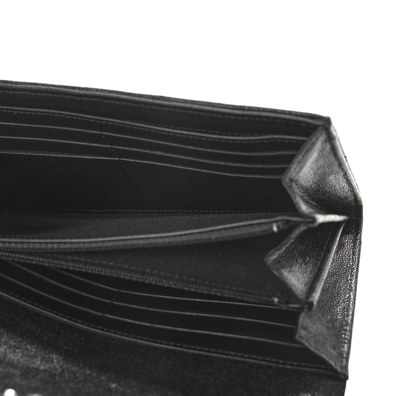 Chanel Caviar Quilted Large Boy Gusset Flap Wallet Black 5 of 9