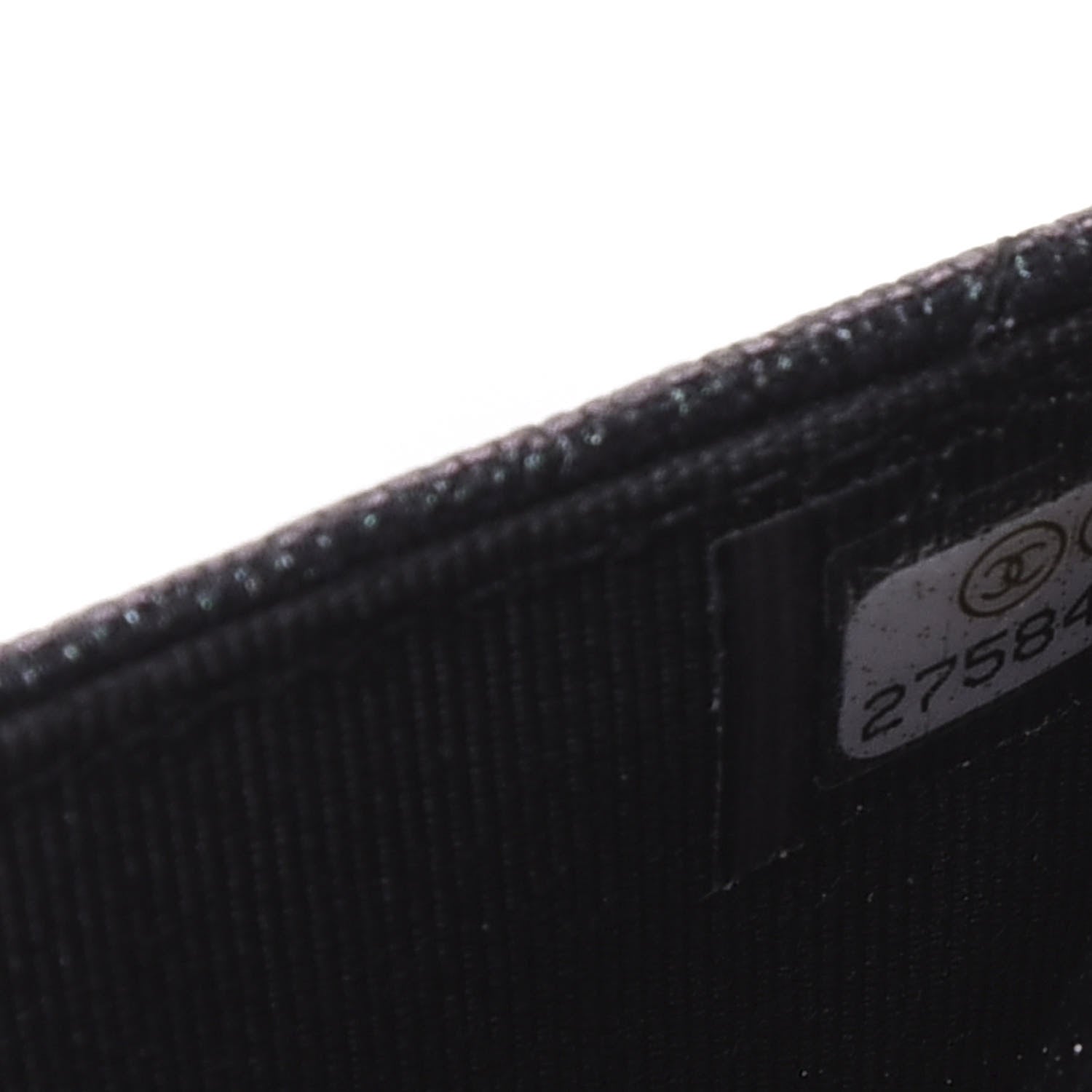 Chanel Iridescent Caviar Quilted Wallet On Chain WOC Black 7 of 11