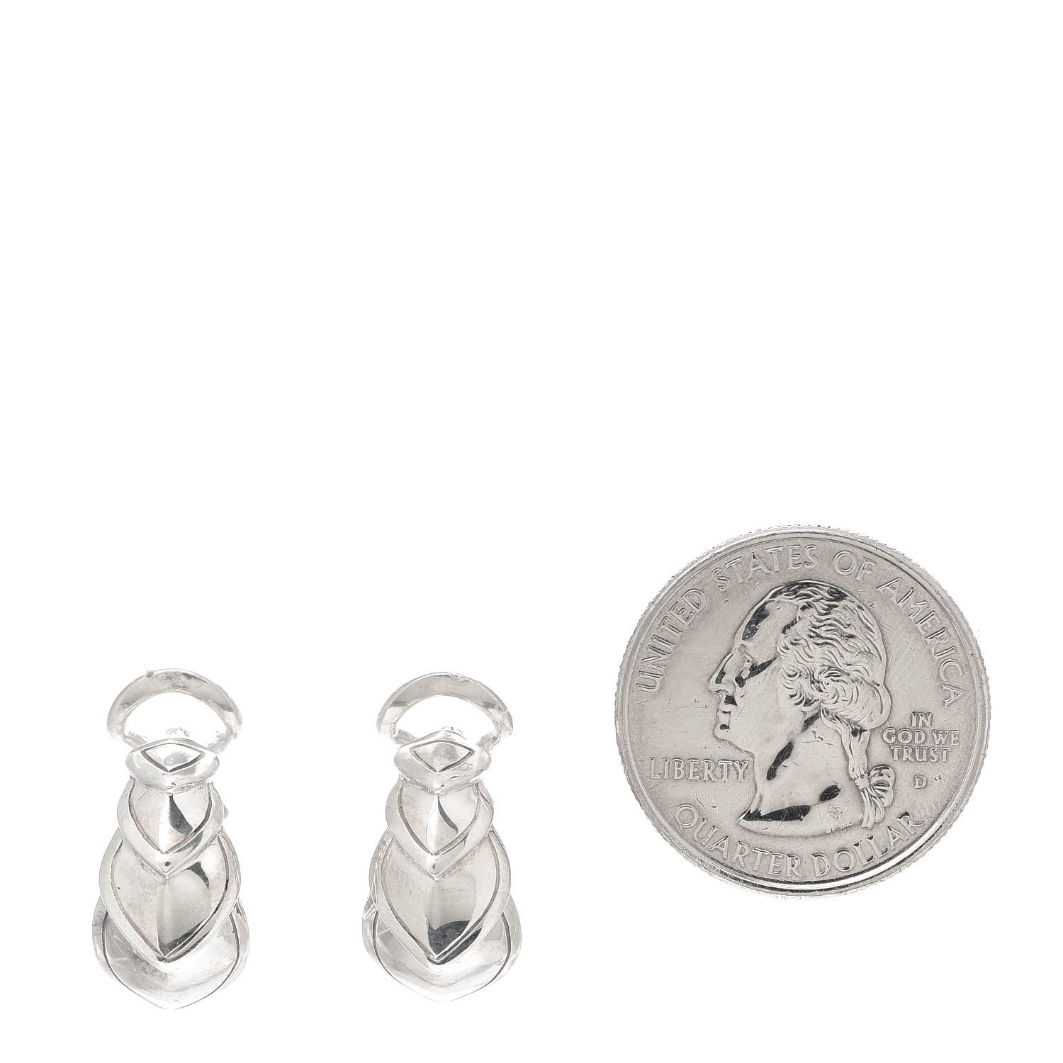 John Hardy Sterling Silver Legends Naga Buddha Belly Earrings 2 of 4