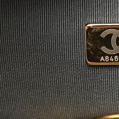 Chanel Tweed Quilted Medium Chanel 19 Flap Grey Navy 6 of 10