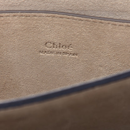 Chloe Suede Calfskin Small Faye Shoulder Bag Cloudy Blue 6 of 10