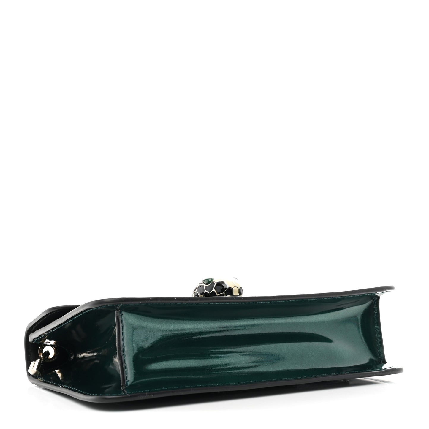 Metallic Serpenti Forever Small Shoulder Bag Green