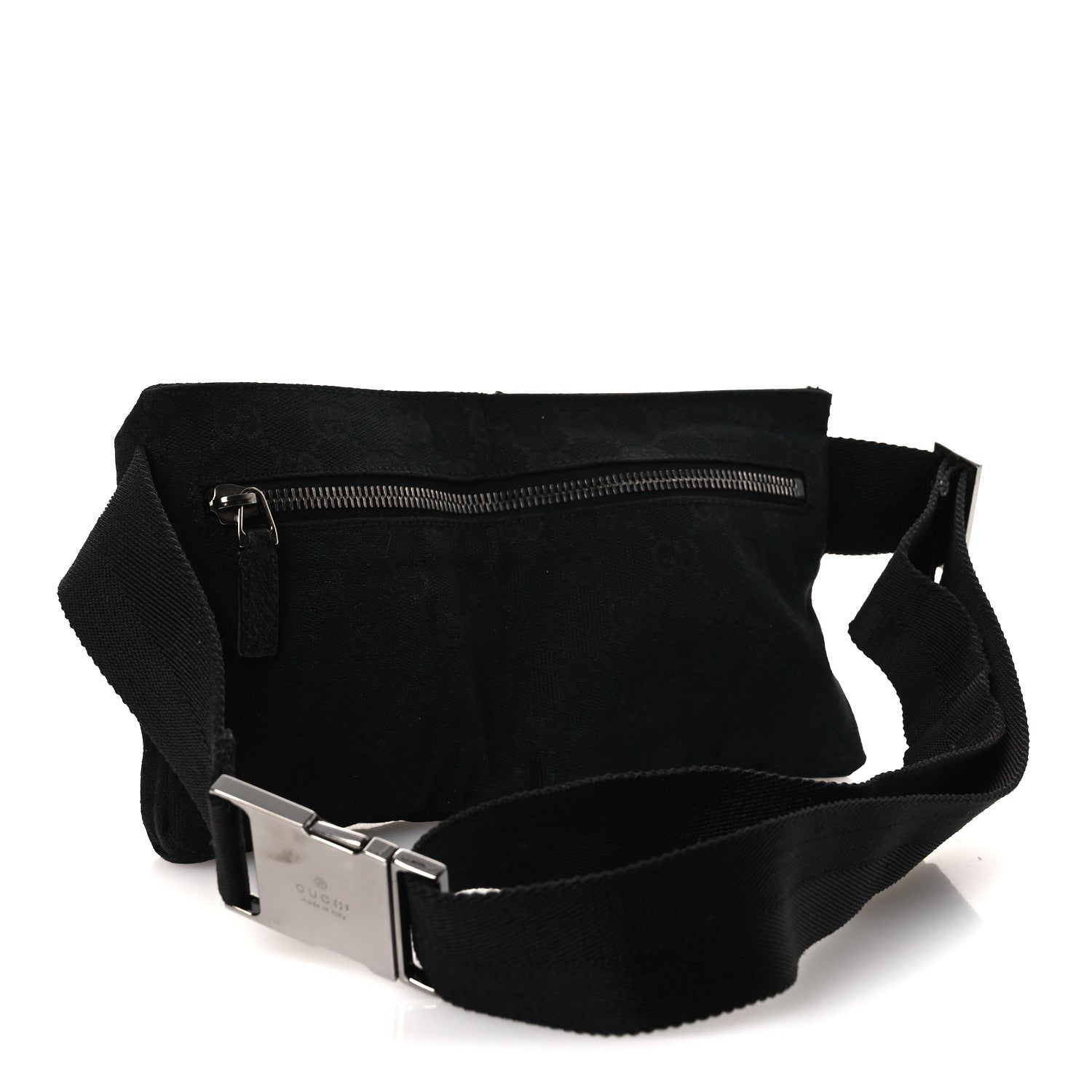 Gucci GG Monogram Double Pocket Belt Bag Black 3 of 13
