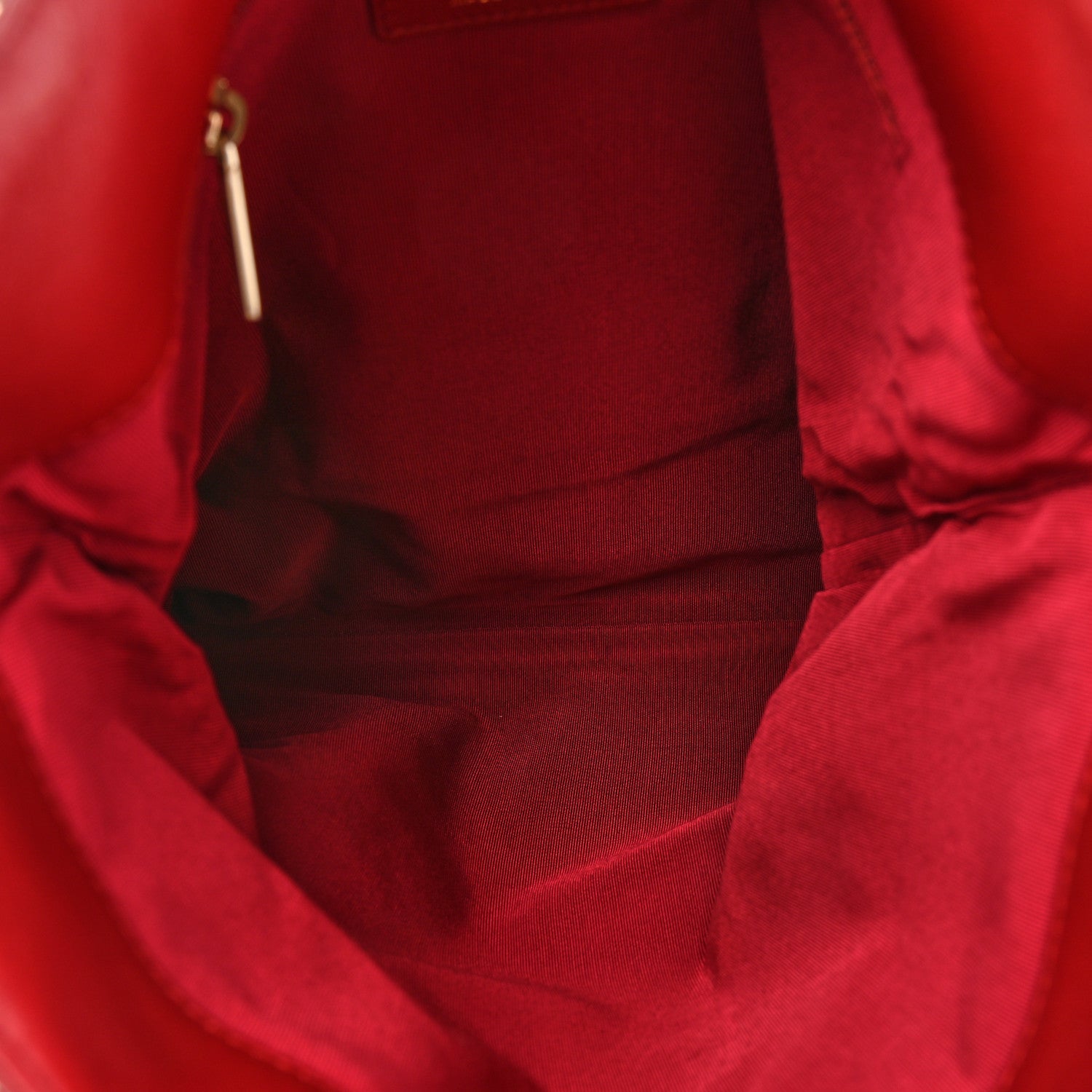 Chanel Lambskin Large Shopping Chain Tote Red 6 of 10