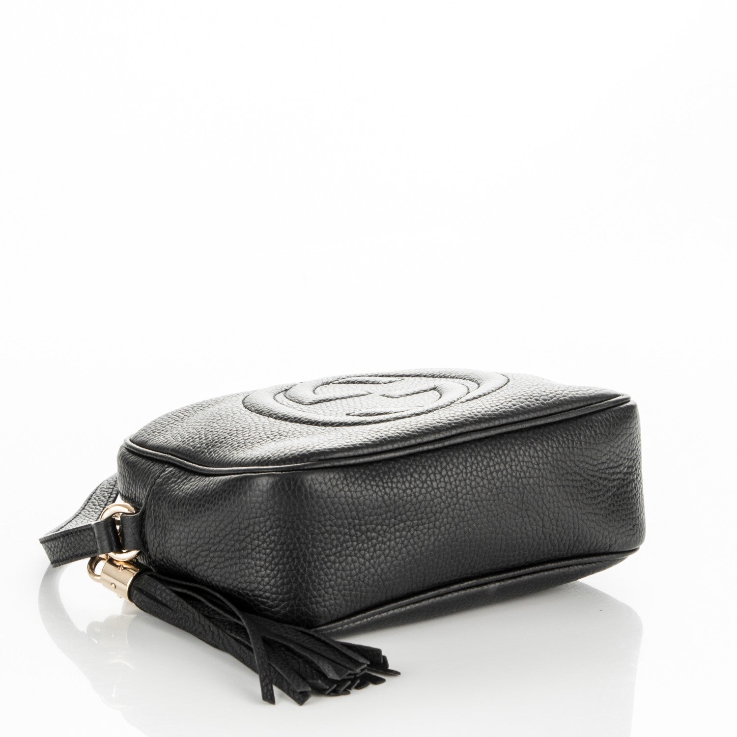 Gucci Pebbled Calfskin Small Soho Disco Bag Black 4 of 7