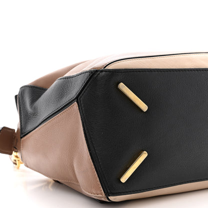 Loewe Calfskin Medium Puzzle Bag Sand Hazelnut Ash 10 of 21