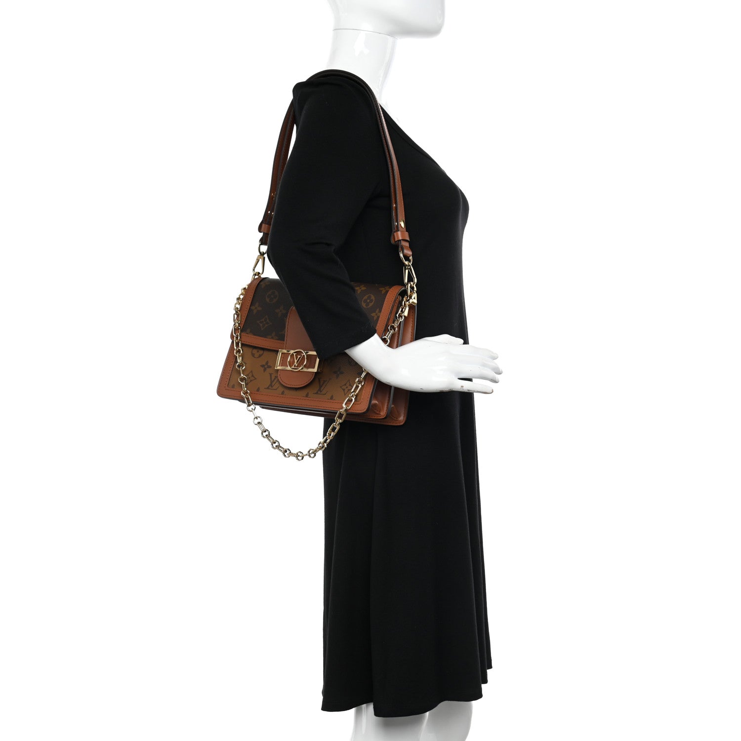 Louis Vuitton Reverse Monogram Dauphine MM 2 of 9