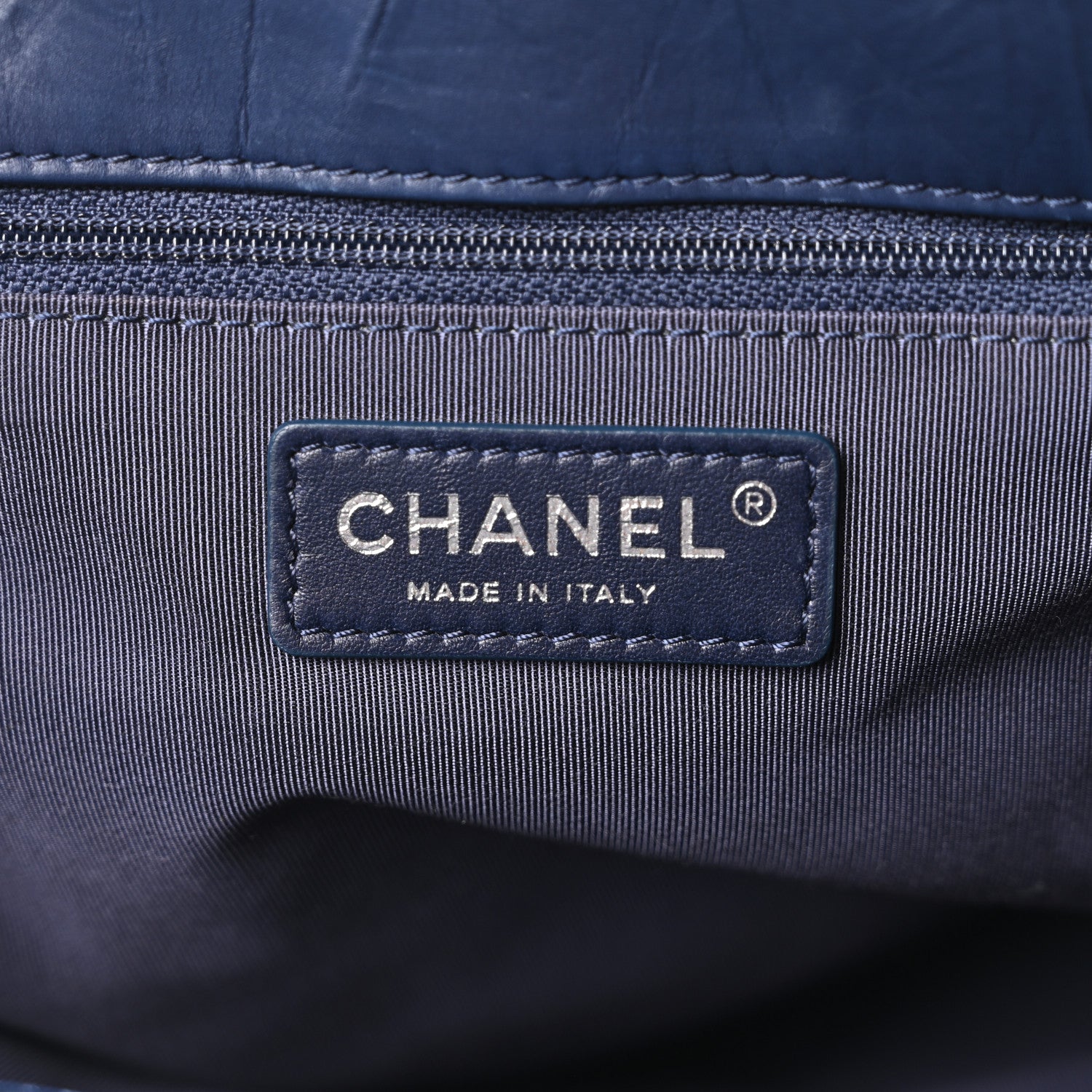 Chanel Aged Calfskin Quilted Medium Casual Rock Airlines Backpack Blue 6 of 10