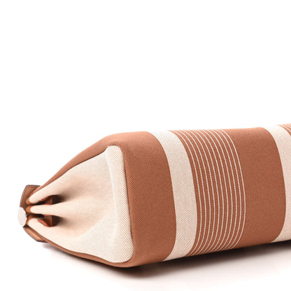 Hermes Vache Hunter Toile H Vibration Herbag Zip Retourne 31 PM Fauve Ecru Beige 8 of 12
