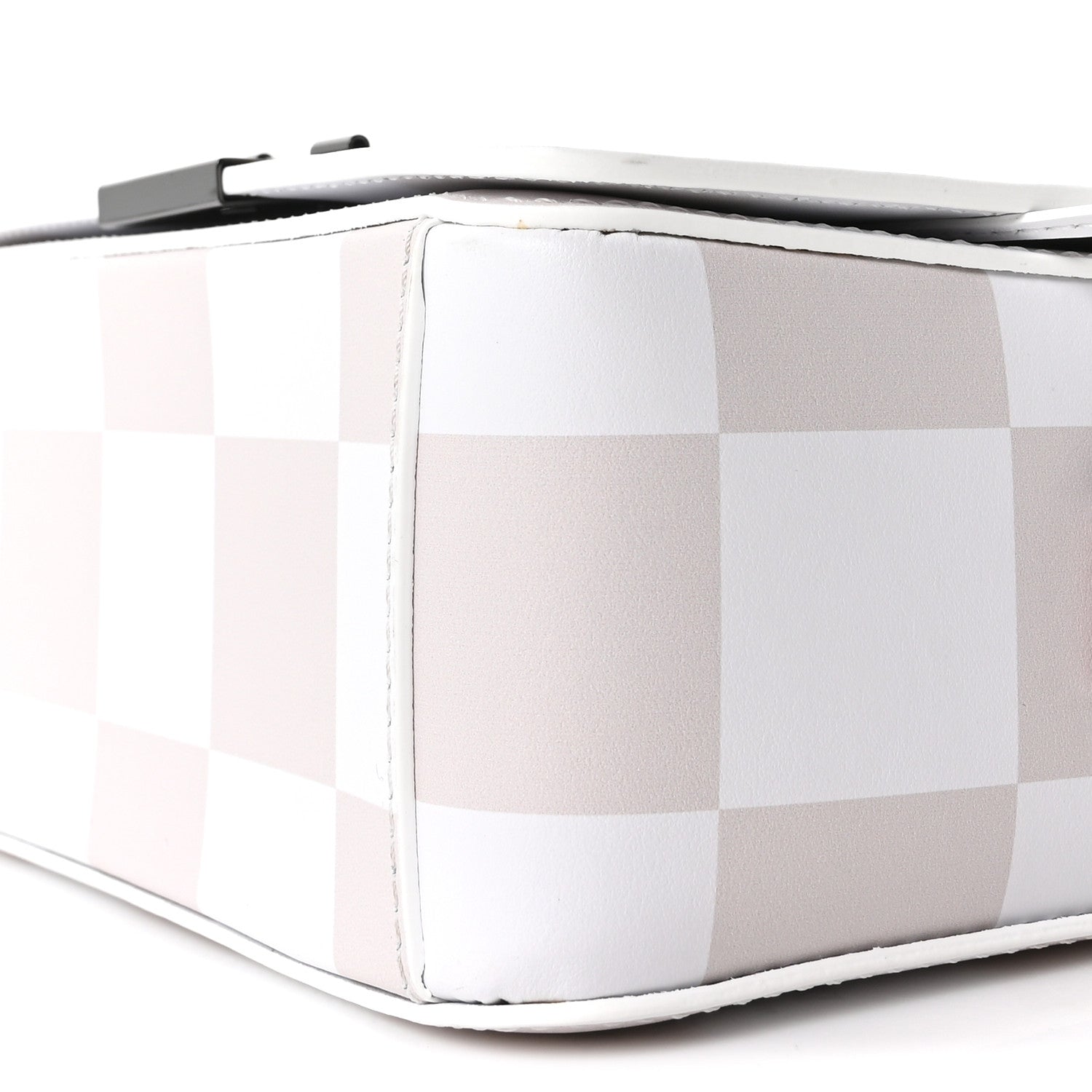 Off-White Calfskin Figures of Speech Binder Clip Bag White Beige 8 of 9