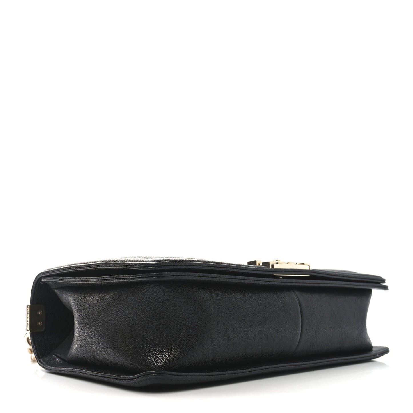 Caviar Chevron Quilted New Medium Boy Flap Black