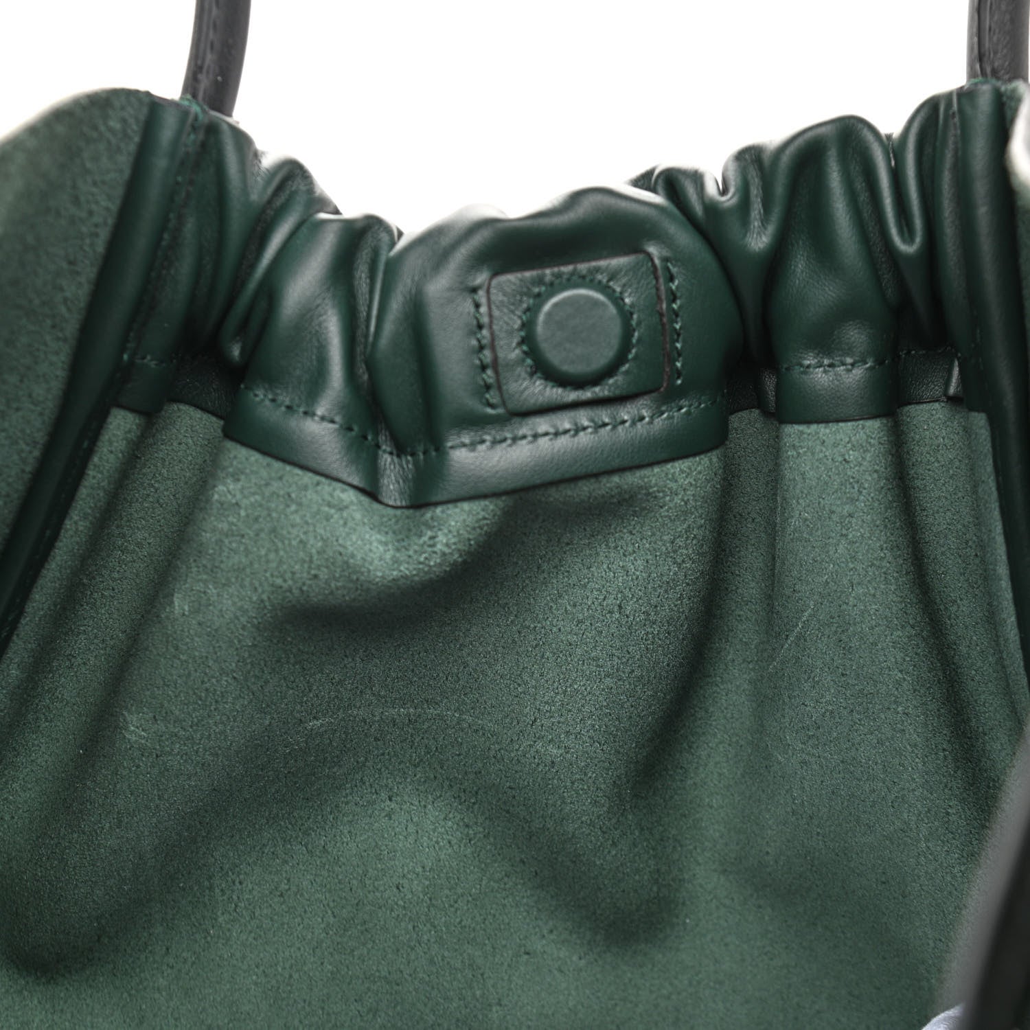 Proenza Schouler Calfskin XL Ruched Tote Petrol Green 12 of 12